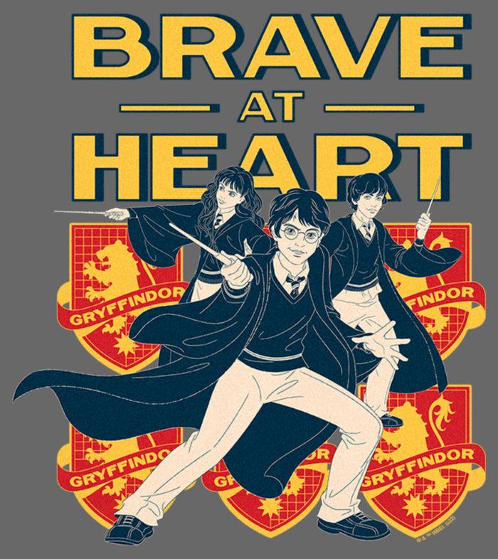 Fifth Sun Junior's Harry Potter Gryffindor Brave At Heart T-Shirt