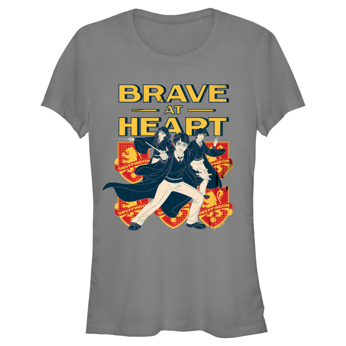 fifth sun Junior's Harry Potter Gryffindor Brave at Heart T-Shirt
