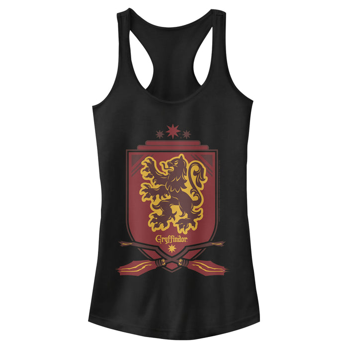 fifth sun Junior's Harry Potter Gryffindor House Shield Racerback Tank Top