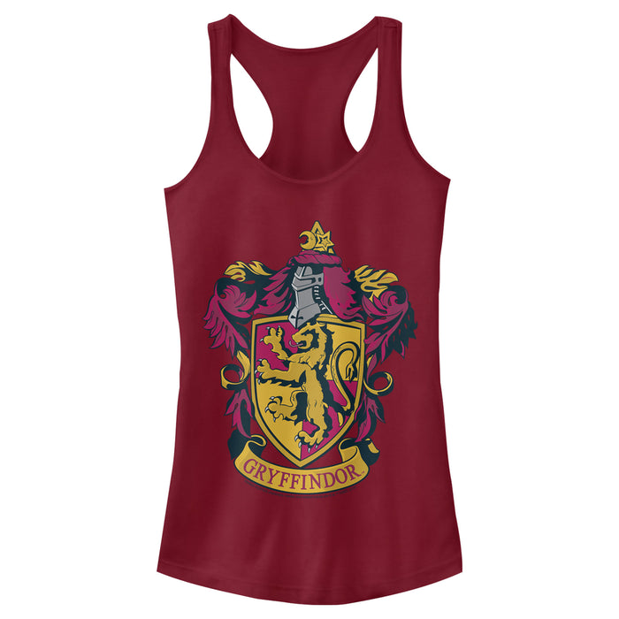 fifth sun Junior's Harry Potter Gryffindor Ornate Crest Racerback Tank Top