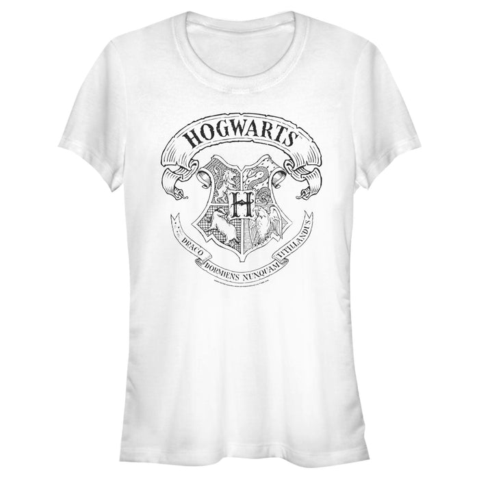 fifth sun Junior's Harry Potter Hogwarts 4 House Crest T-Shirt