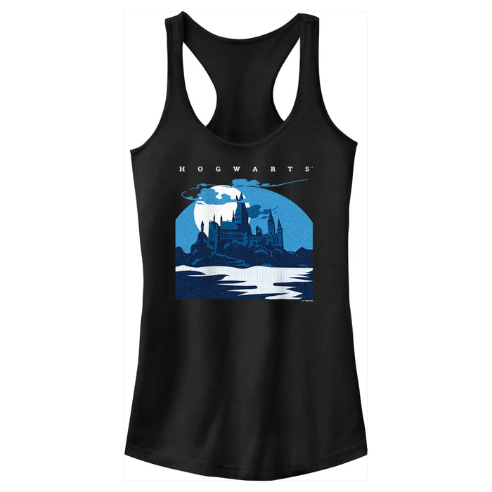 fifth sun Junior's Harry Potter Hogwarts at Night Racerback Tank Top