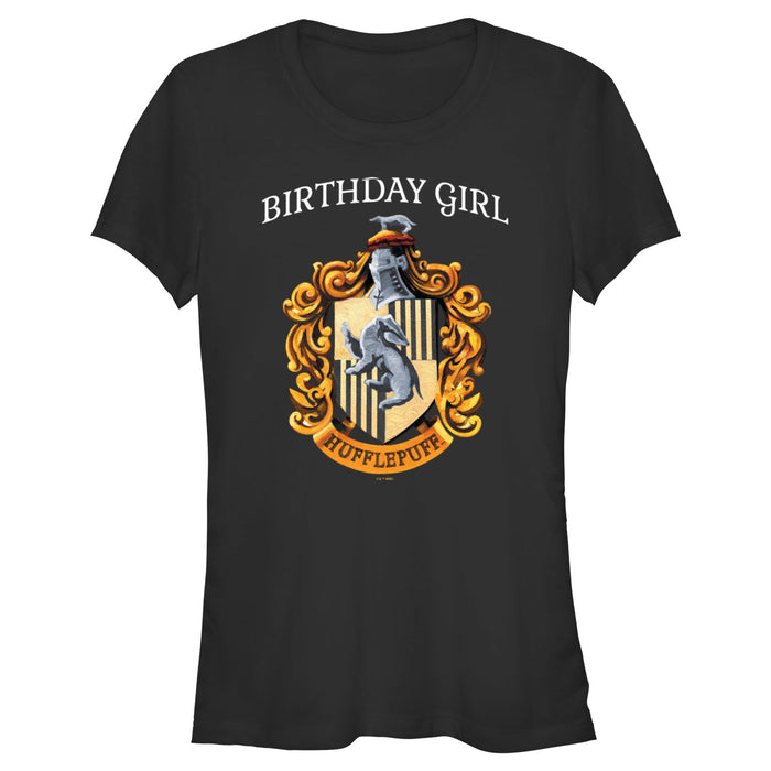 fifth sun Junior's Harry Potter Hufflepuff Birthday Girl T-Shirt