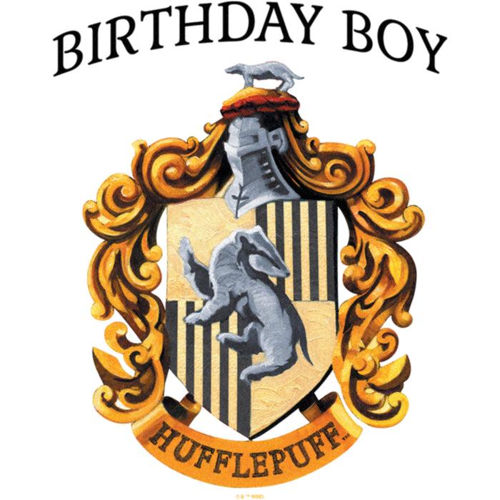 Fifth Sun Junior's Harry Potter Hufflepuff Crest Birthday Boy T-Shirt