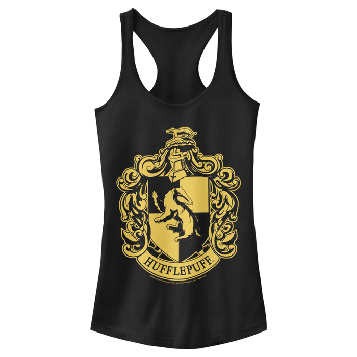 fifth sun Junior's Harry Potter Hufflepuff House Crest Racerback Tank Top