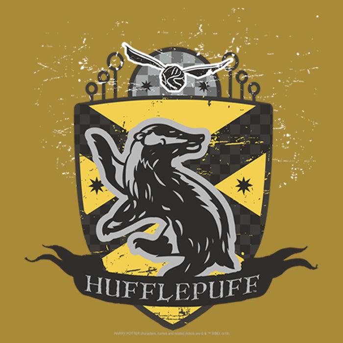 Fifth Sun Junior's Harry Potter Hufflepuff Snitch Crest Festival Muscle Tee
