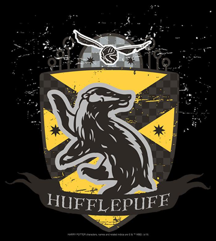 Fifth Sun Junior's Harry Potter Hufflepuff Snitch Crest T-Shirt