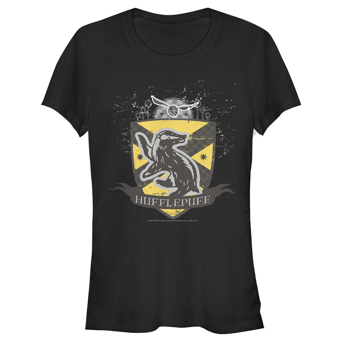 fifth sun Junior's Harry Potter Hufflepuff Snitch Crest T-Shirt