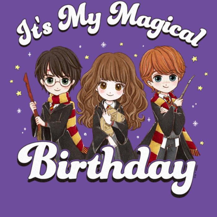 Fifth Sun Junior's Harry Potter It’s My Magical Birthday Cute Characters T-Shirt