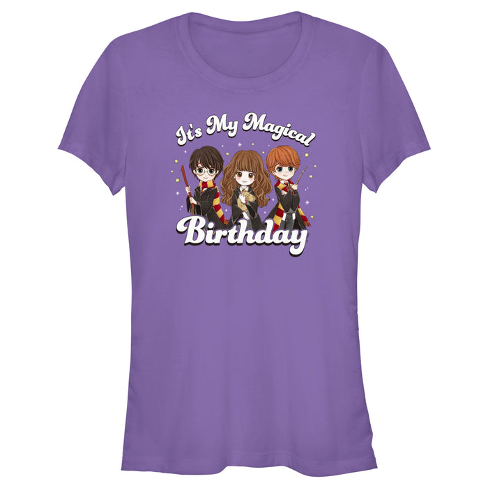 fifth sun Junior's Harry Potter It’s My Magical Birthday Cute Characters T-Shirt