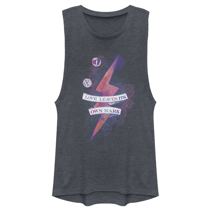 fifth sun Junior's Harry Potter Love Leaves Its Own Mark Festival Muscle Tee