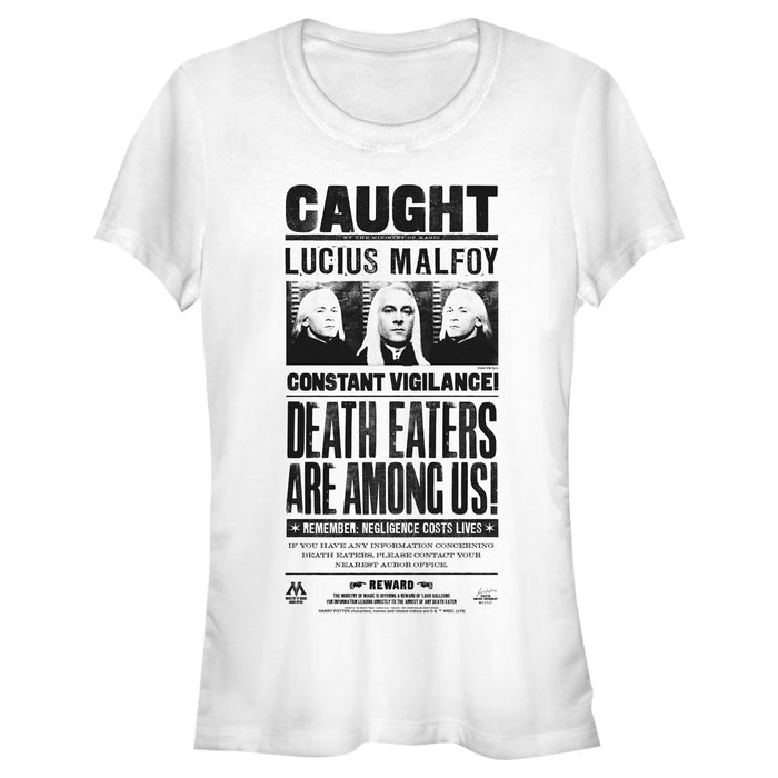 fifth sun Junior's Harry Potter Lucius Malfoy Caught Poster T-Shirt
