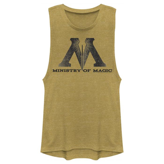 fifth sun Junior's Harry Potter Ministry Of Magic Logo Festival Muscle Tee