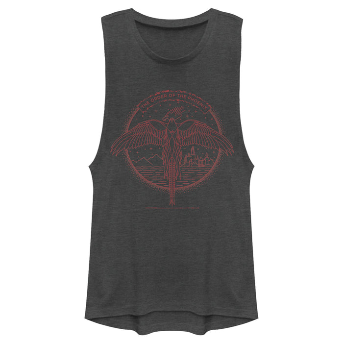 fifth sun Junior's Harry Potter Order of Phoenix Flight Festival Muscle Tee
