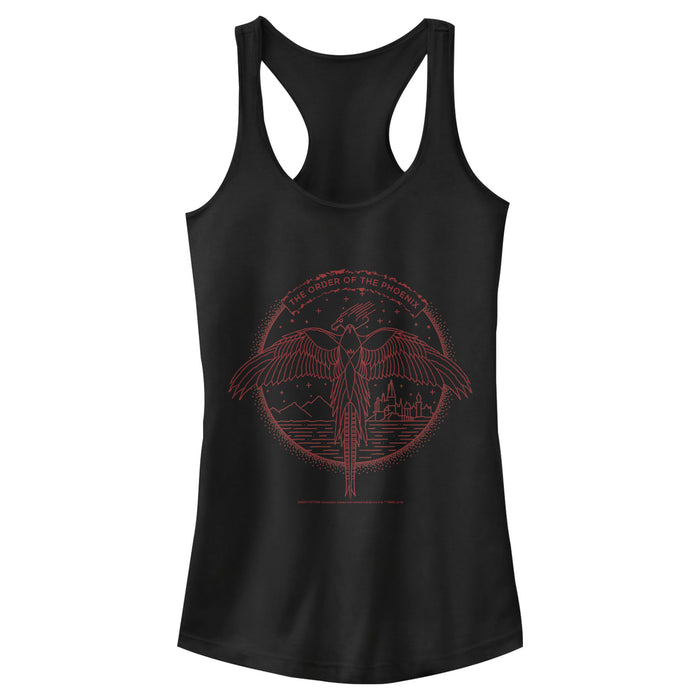 fifth sun Junior's Harry Potter Order of Phoenix Flight Racerback Tank Top