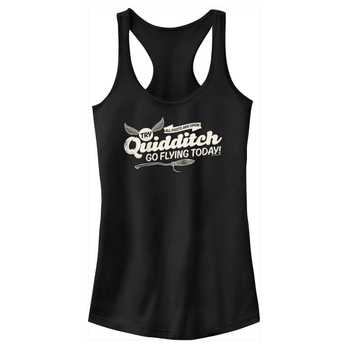 fifth sun Junior's Harry Potter Quidditch Go Flying Today Racerback Tank Top