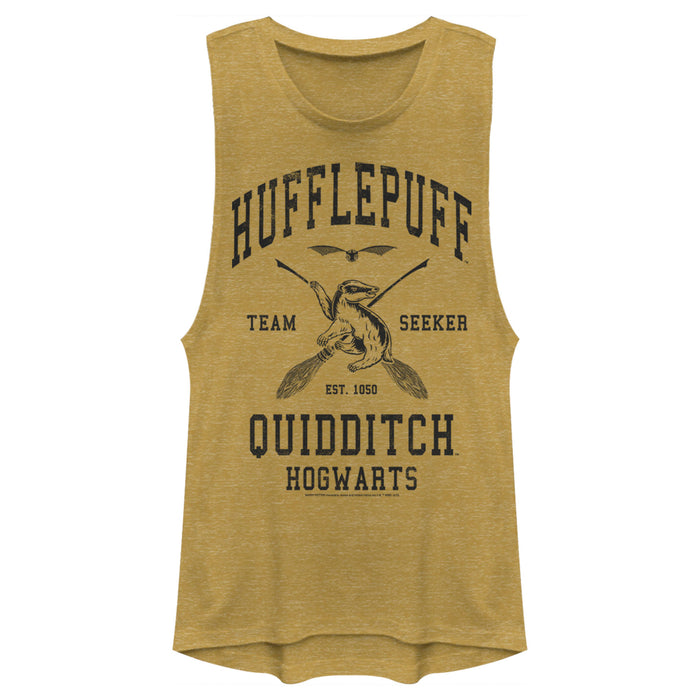 fifth sun Junior's Harry Potter Quidditch Hufflepuff Team Seeker Festival Muscle Tee