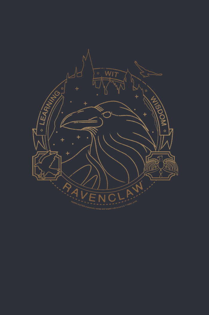 Fifth Sun Junior's Harry Potter Ravenclaw House Emblem Festival Muscle Tee