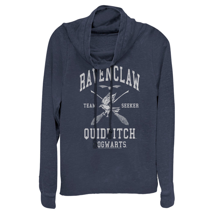 Fifth Sun Junior's Harry Potter Ravenclaw Quidditch Seeker Cowl Neck Sweatshirt