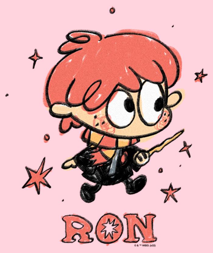 Fifth Sun Junior's Harry Potter Ron Starry Cartoon T-Shirt