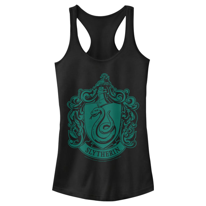 fifth sun Junior's Harry Potter Slytherin House Crest Racerback Tank Top