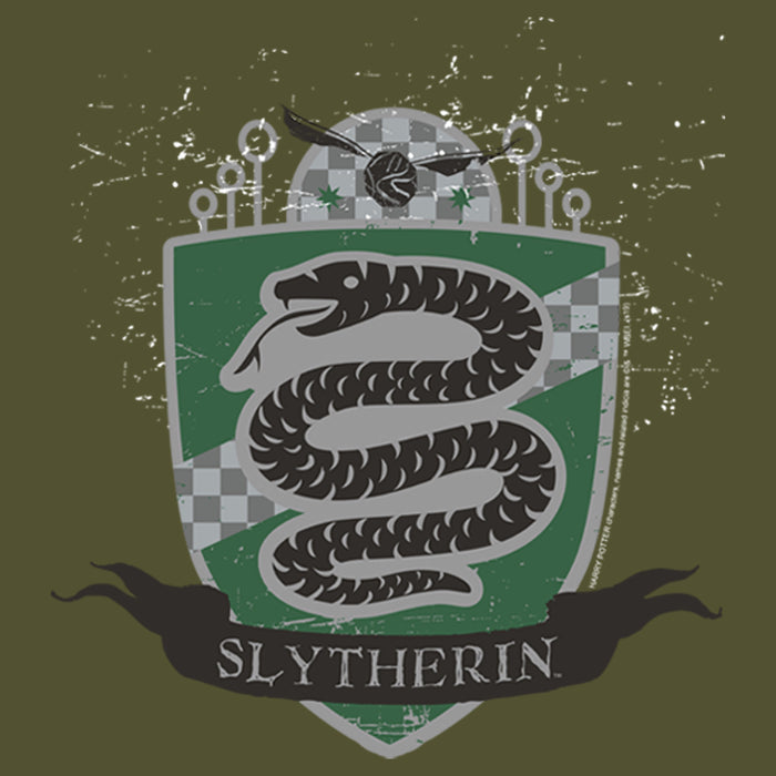 Fifth Sun Junior's Harry Potter Slytherin House Shield Racerback Tank Top