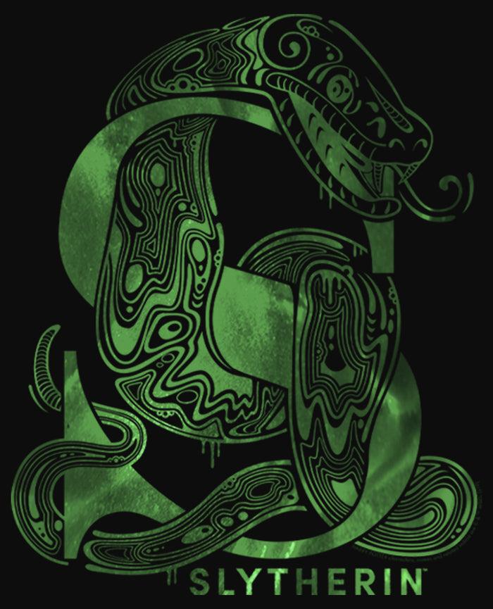 Fifth Sun Junior's Harry Potter Slytherin S Logo Racerback Tank Top
