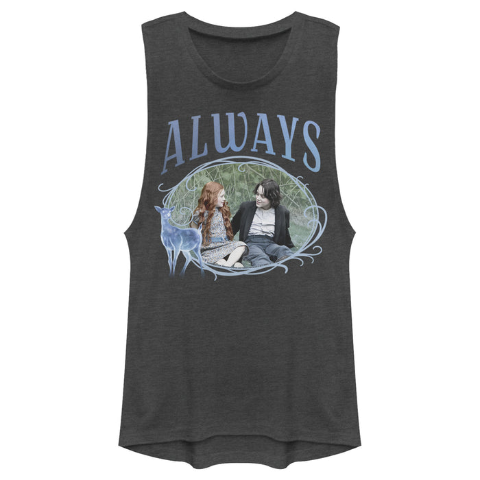 Fifth Sun Junior's Harry Potter Snape & Lily Always Frame Festival Muscle Tee