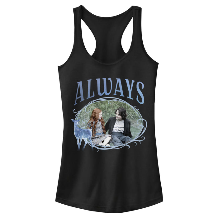 fifth sun Junior's Harry Potter Snape & Lily Always Frame Racerback Tank Top