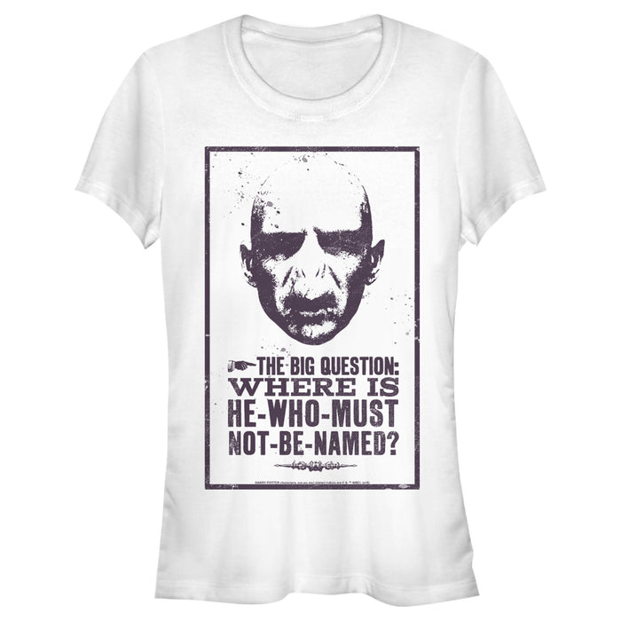 fifth sun Junior's Harry Potter Where is He-Who-Must-Not-Be-Named T-Shirt