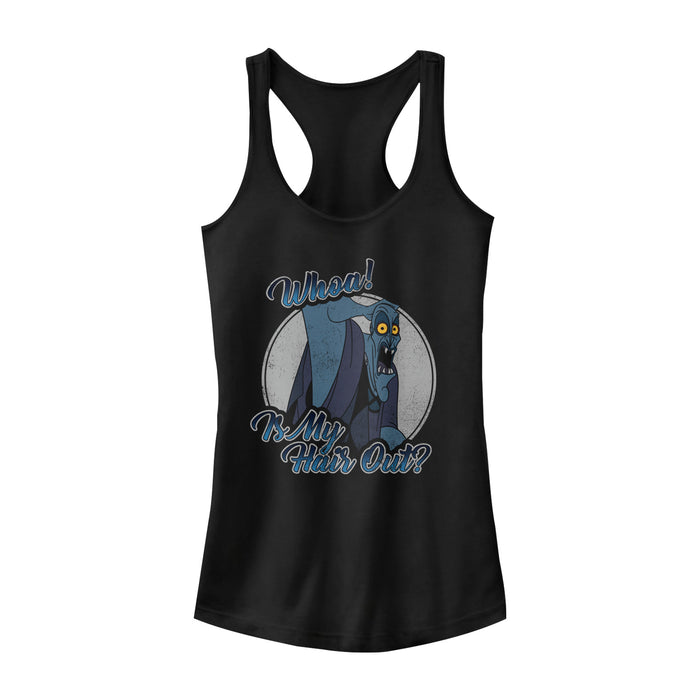 fifth sun Junior's Hercules Hades Hair Racerback Tank Top