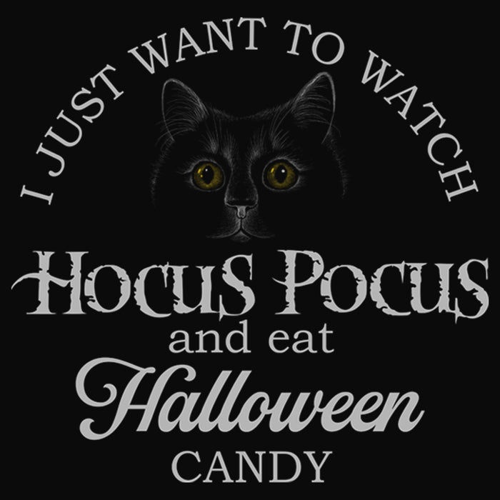 Fifth Sun Junior's Hocus Pocus Just Want To Eat Halloween Candy Cowl Neck Sweatshirt
