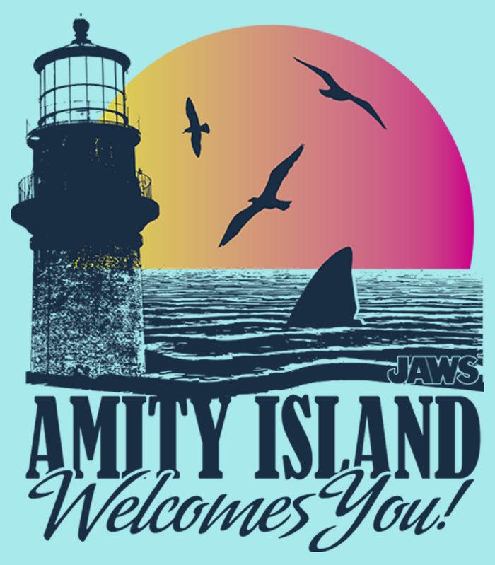 Fifth Sun Junior's Jaws Amity Island Welcomes You Racerback Tank Top