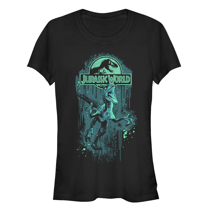 fifth sun Junior's Jurassic Park Raptor on the Loose T-Shirt
