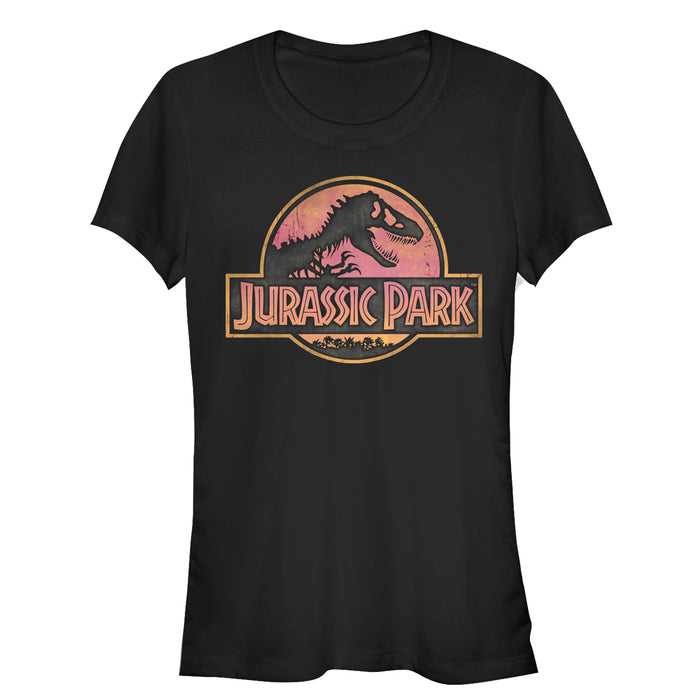 fifth sun Junior's Jurassic Park Sunrise Logo T-Shirt