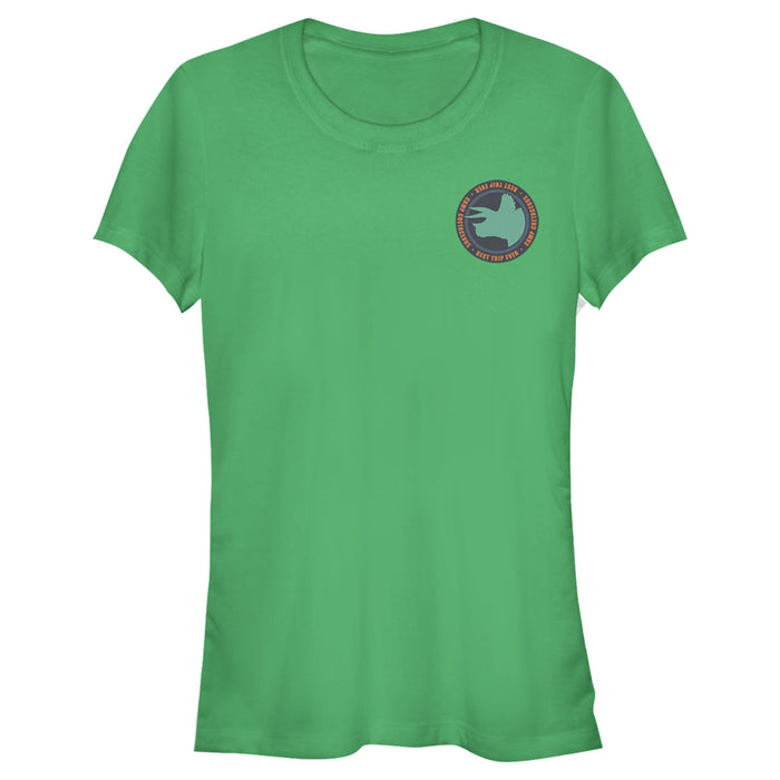 fifth sun Junior's Jurassic World: Camp Cretaceous Triceratops Silhouette Pocket T-Shirt