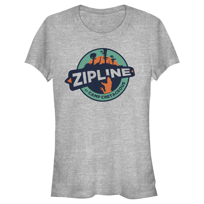 fifth sun Junior's Jurassic World: Camp Cretaceous Zipline Circle Logo T-Shirt