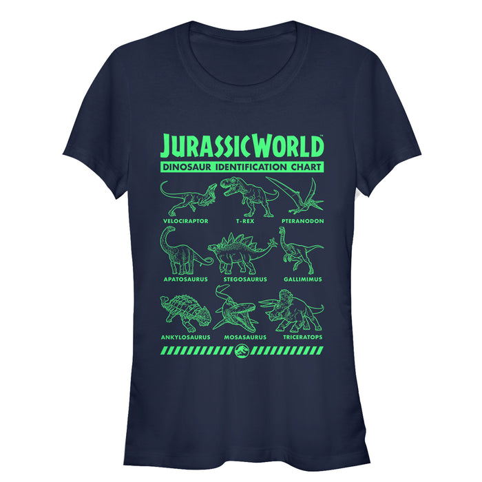 fifth sun Junior's Jurassic World: Fallen Kingdom Dinosaur Identification Card T-Shirt