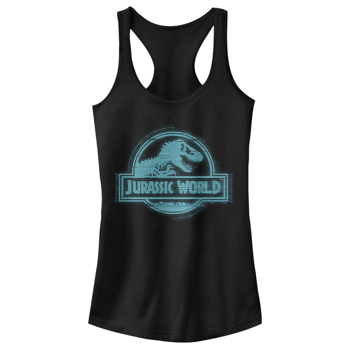 fifth sun Junior's Jurassic World: Fallen Kingdom Glitch Logo Racerback Tank Top