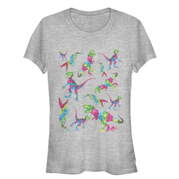 fifth sun Junior's Jurassic World: Fallen Kingdom Rainbow Dinosaurs T-Shirt