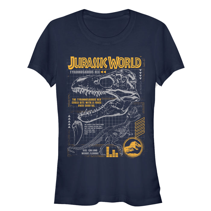 fifth sun Junior's Jurassic World: Fallen Kingdom T.Rex Scary Facts T-Shirt