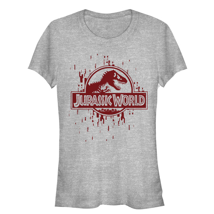fifth sun Junior's Jurassic World Logo Glitch Code T-Shirt