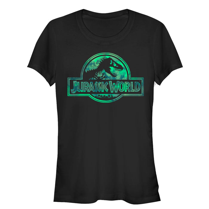 fifth sun Junior's Jurassic World Logo Tie Dye Print T-Shirt