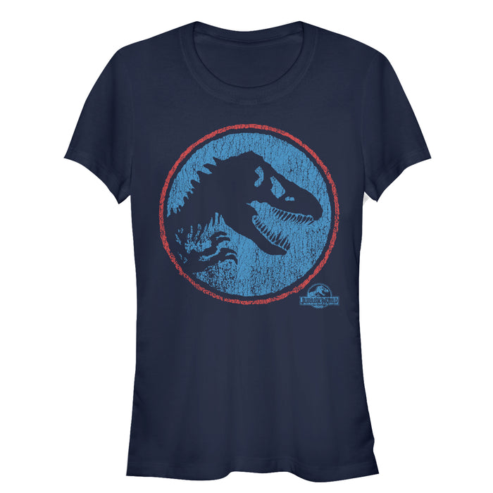 fifth sun Junior's Jurassic World Retro T. Rex Circle T-Shirt