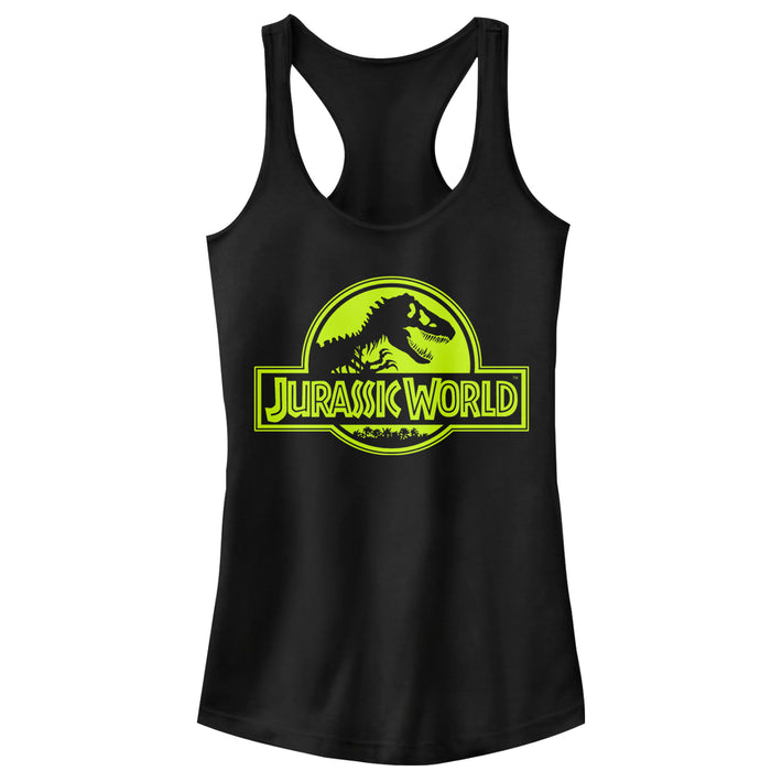 fifth sun Junior's Jurassic World Retro T. Rex Logo Racerback Tank Top
