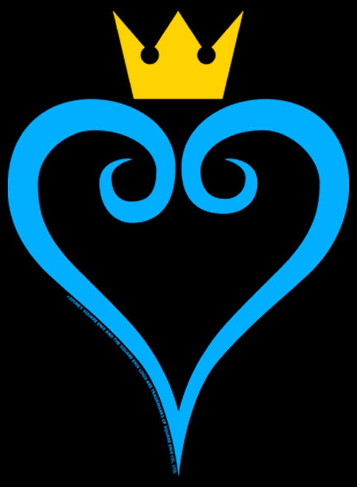 Fifth Sun Junior's Kingdom Hearts 1 Blue Heart Cowl Neck Sweatshirt