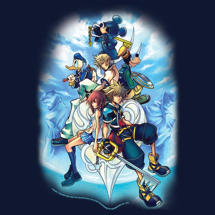 Fifth Sun Junior's Kingdom Hearts 2 Box Art Cowl Neck Sweatshirt