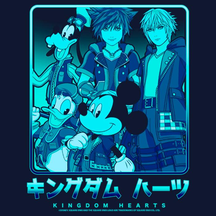 Fifth Sun Junior's Kingdom Hearts 3 Heroes In A Box Cowl Neck Sweatshirt