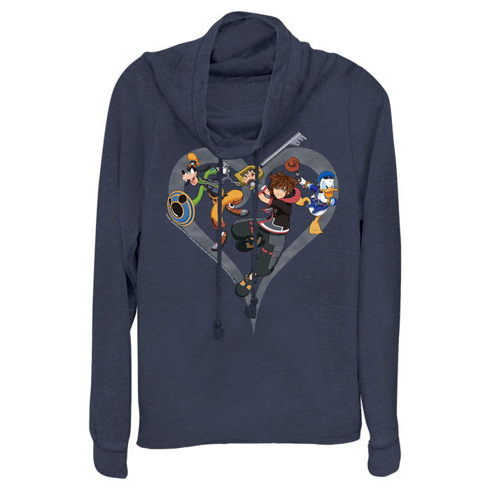 fifth sun Junior's Kingdom Hearts 3 Ready to Fight Cowl Neck Sweatshirt