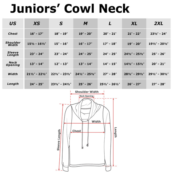 Fifth Sun Junior's Lilo & Stitch I Don't Do Mornings Light Blue Cowl Neck Sweatshirt